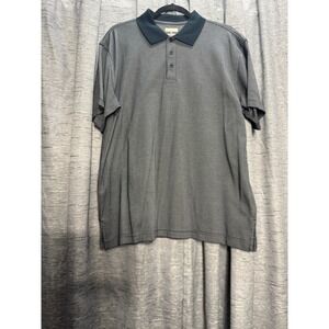 Joseph &‎ Feiss Pima Cotton Polo Shirt Textured Knit Golf Casual XL